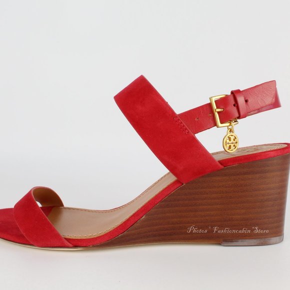 NEW Tory Burch Mini Benton Wedged Sandals–Workwear to Weekend /Wedding or Brunch - Picture 6 of 15